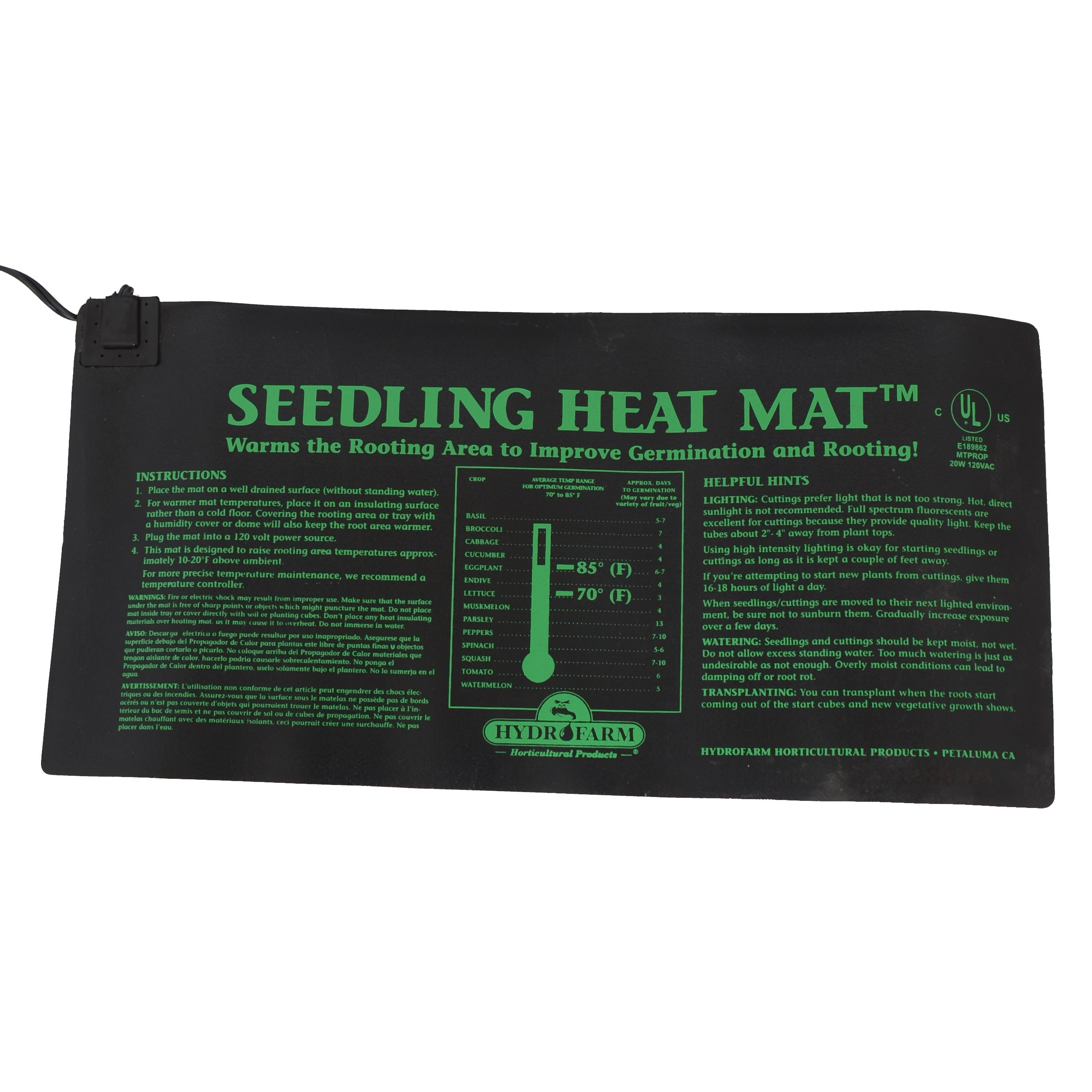Hydrofarm Seedling Heat Mat 48 in. x 20 in.